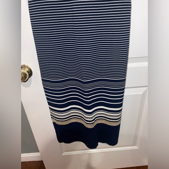 New! Luisa Spagnoli Striped Midi Dress 💙 Small NWT! - Picture 5 of 13